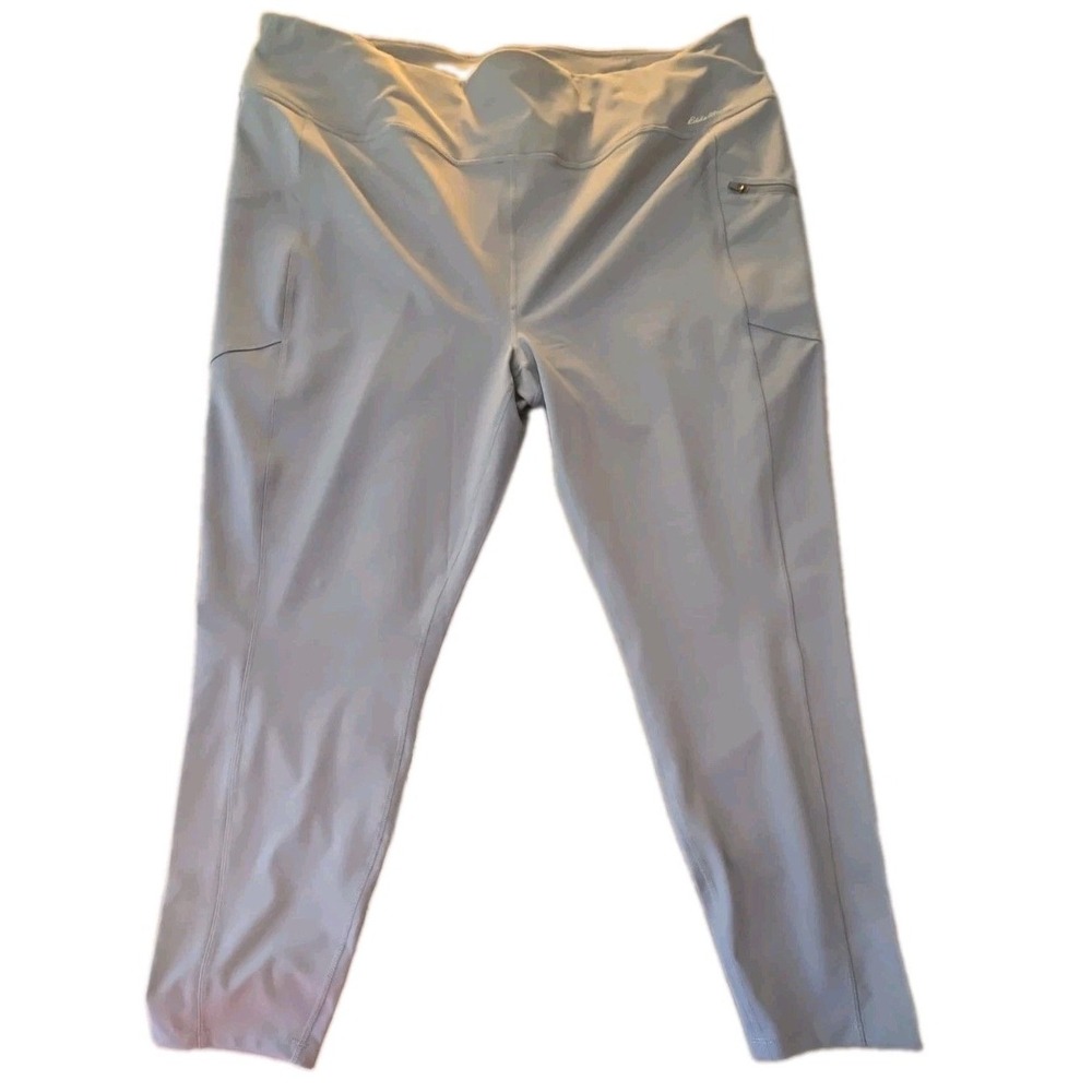 Eddie Bauer Leggings Womens 3X NWT Bluehaze Traverse Trail Athletic Plus Size